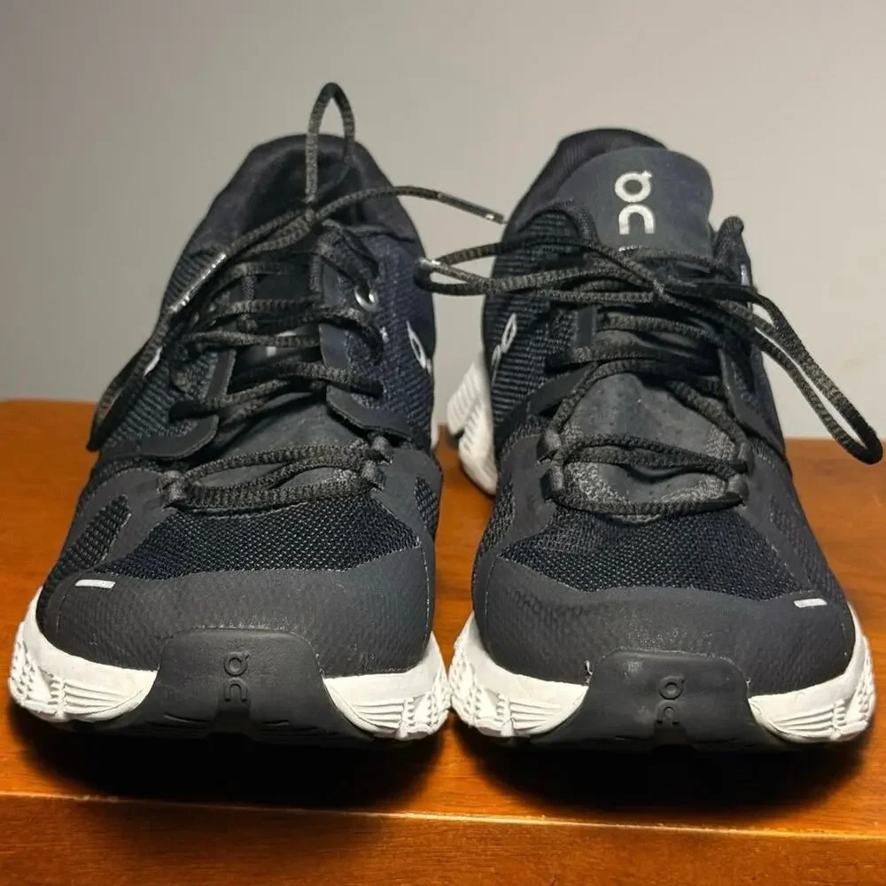 On Running Cloud 5 Shoes Women 8.5 Black White Sneakers NO INSOLES AS IS